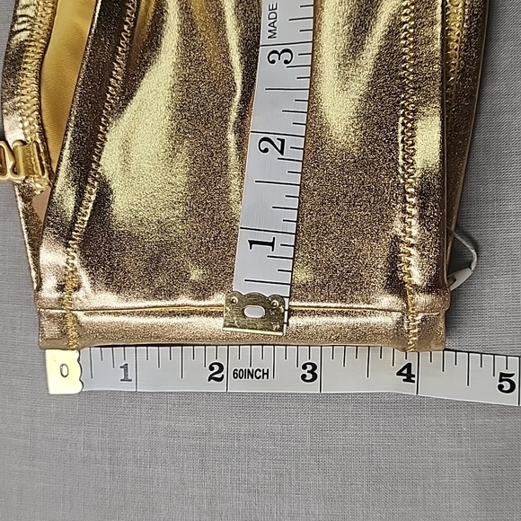 Gold Skims METALLIC SWIM BANDEAU BIKINI/MEDIUM/ NWT - Picture 12 of 13